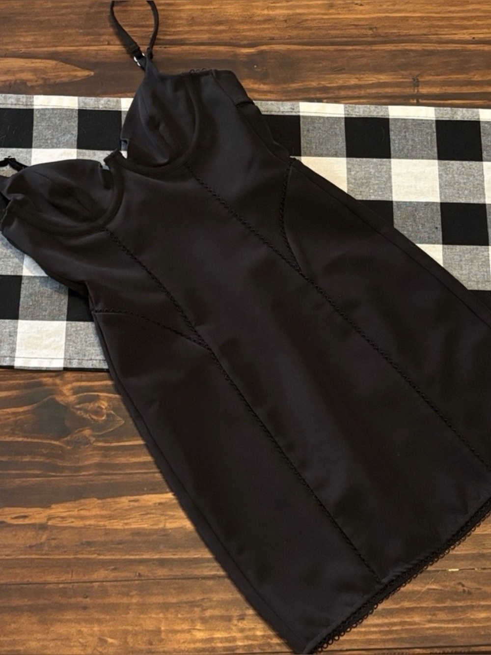 For Love and Lemons Black Bodycon Slip Dress xxs